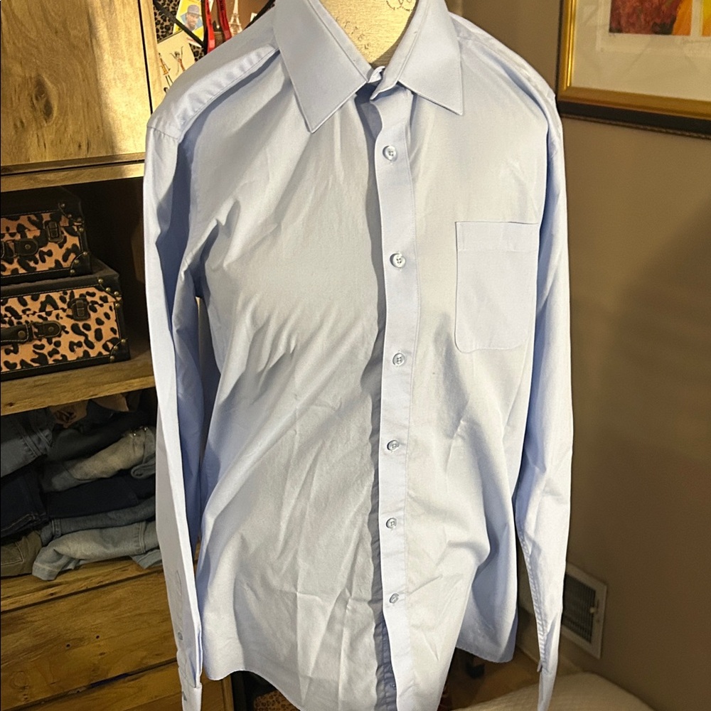 Marquise Sky Blue Dress Shirt - 16/16.5